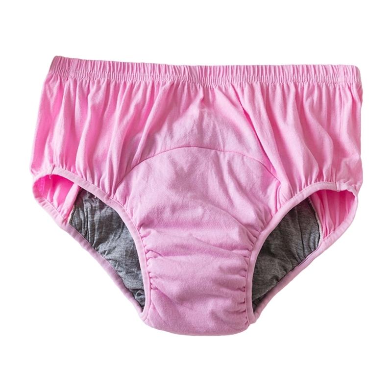 Breathable Washable Adult Incontinence Underwear For Seniors Absorbent Leakproof Cotton Underwear Discreet Comfort Wear