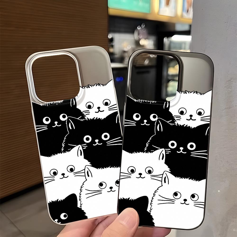 Θήκες κινητών τηλεφώνων για iPhone 11 13 15 Pro Max 12 14 Pro Max Θήκη iPhone 16 15 Plus 13 Pro 12 Frosted Texture Painted Cartoon Flowers