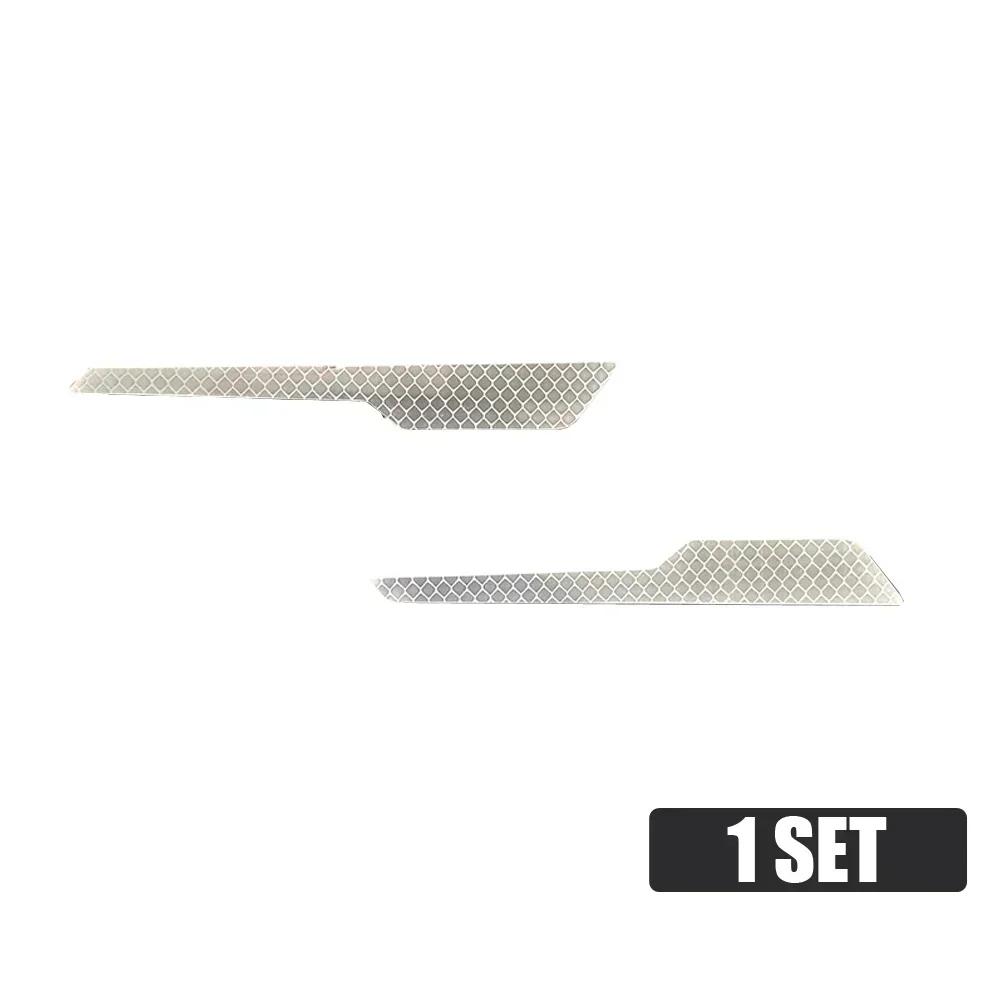 2pcs Car Body Reflective Warning Stickers Decal Car Rear Bumper Safety Reflective Strips Auto Exterior Decorative Accessories