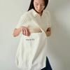 one shoulder canvas bag (white)
