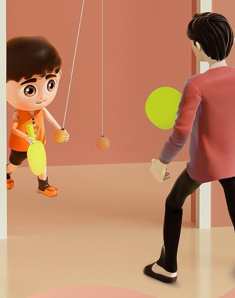 Hängendes Tischtennis-Trainingsgerät für Kinder, für den Innenbereich im Haushalt, schwebende Sicht, Baby-Tischtennisspielzeug für Kinder