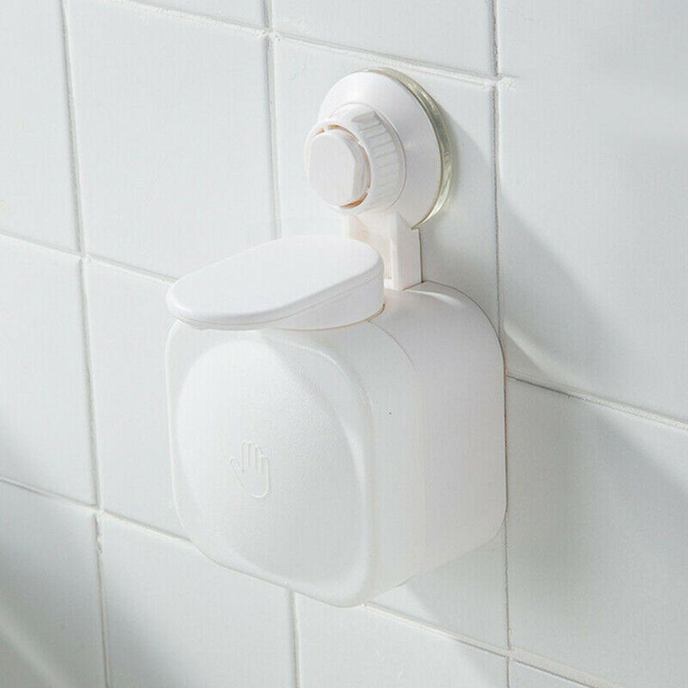 Press Type Suction Cup Waterproof Bathroom Wall Mounted Soap Dispenser Organizer Soap Box