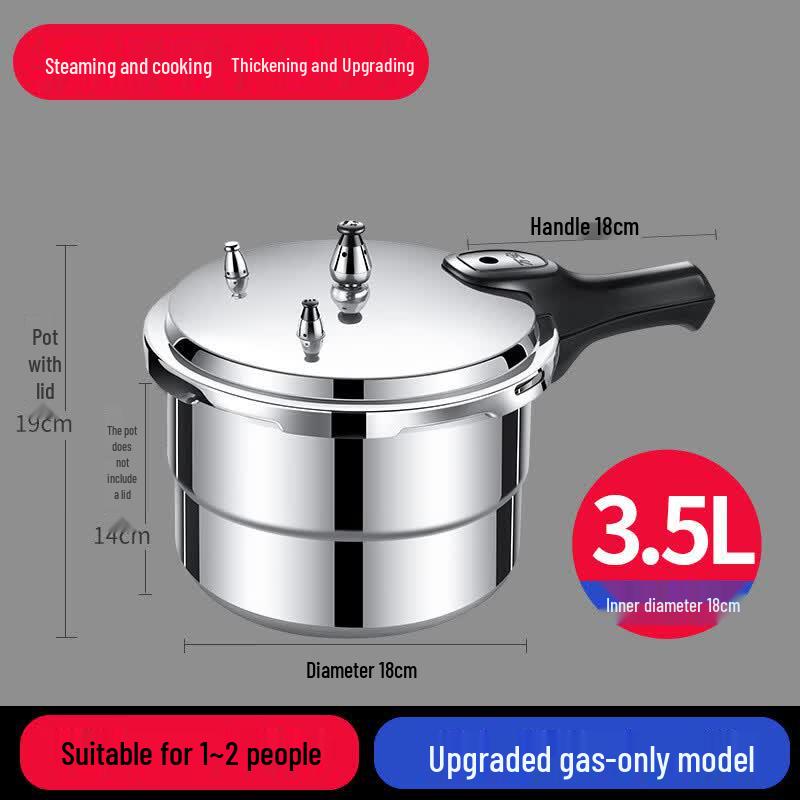 Jing Zhi Feng Large Capacity Pressure Cooker 18cm 3.5L (1-2 Person)