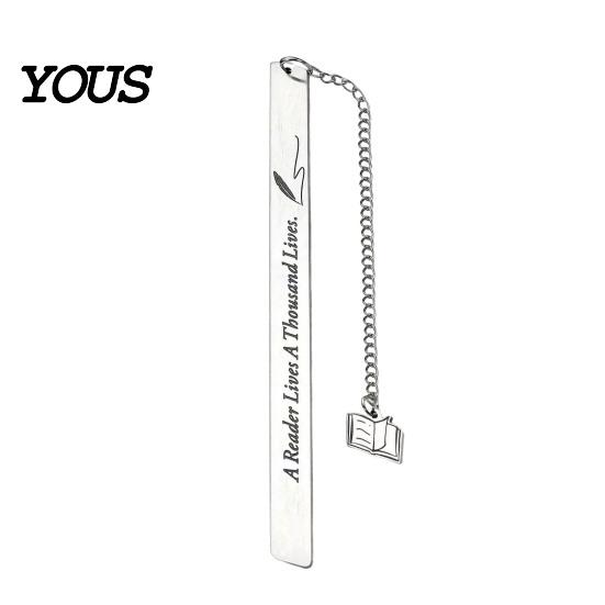Strong Metal Page Marker Frosted Bookmark, Engraved Marker, Thin Book Mark Bookmark for Students Teachers, Graduation Christmas Gift Lovers