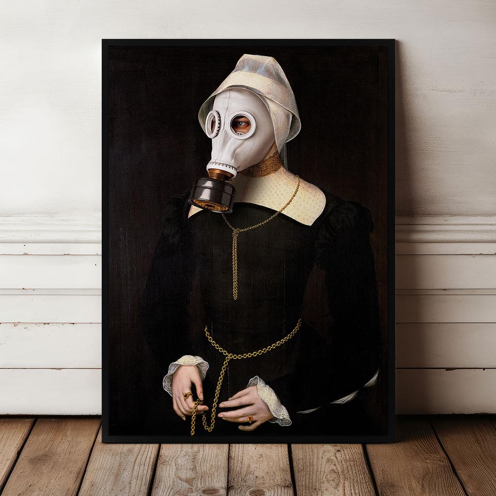 Poster Portrait Gas Mask