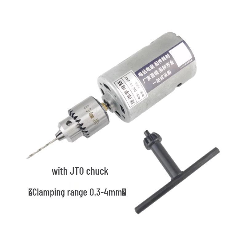 555 Bohrmaschine mit 0,6-6mm und 0,3-4mm Spannfuttern - Mini Mikro DIY Bohrer Schleifer