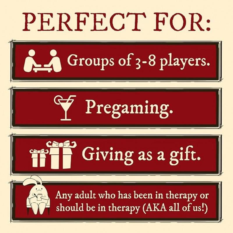 Horror-Kartenspiel - Comic-Gebäude-Kartenspiel, 3-8 Spieler, Perfekt für Partys und Familien-Spieleabende, Kartenspiel für Erwachsene