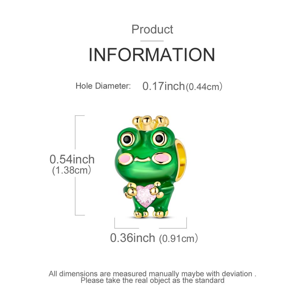 copper Adorably Cute Kawaii Frog Charm Pendant Compatible With Authentic Charm Bracelets Women Do It Yourself Jewellery Gift