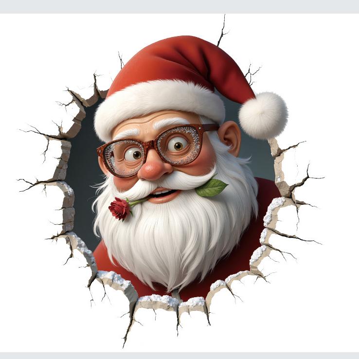 

Multicolor Christmas Toilet Sticker Cartoon PVC Xmas Sticker Santa Broken Wall Xmas Ball Decorative Sticker Home Decoration 30X30CM