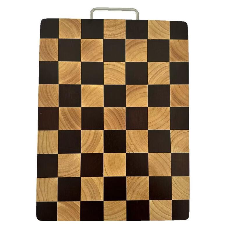 Rubberwood Checkerboard Cutting Board