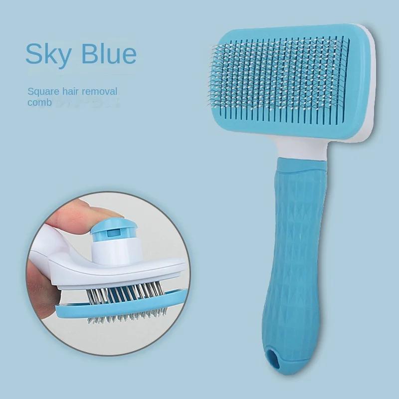 Pet Hair Brush Pet Cat Grooming Brush Hair Removal Brush Dog and Cat Grooming Tool Cleaning Scraper Dog and Cat Grooming Brush