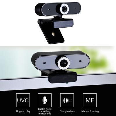 USB-Webcam-PC-Computer-Kamera mit integriertem Mikrofon, multifunktionale Basisbefestigung für Videokonferenzen und Streaming
