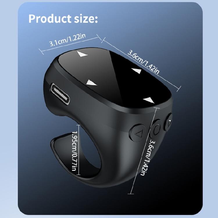 Fingertip Rings Remote Control Page Turner Wireless Bluetooth-compatible Scrolling Rings Video Recording Remote