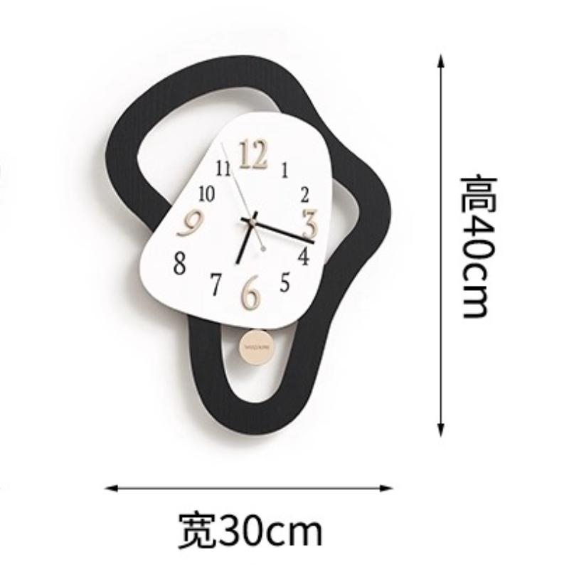 Creativity Art Living Room Wall Clock Restaurant Mute Clock Mural Large-scale Abstract Wall Clock Wall Watch Home Decoration