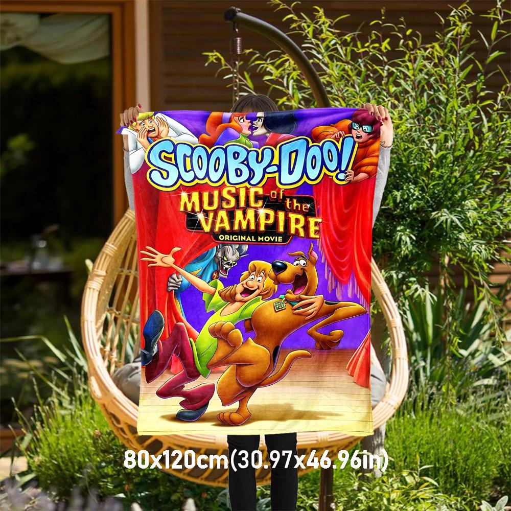 

1PC Scooby-Doo! Music of the Vampire Outdoor Flannel Blanket Soft Plush Decor for Picnics, camping,Bedroom, Playroom, Office1221A 80x120cm(31x47inch)