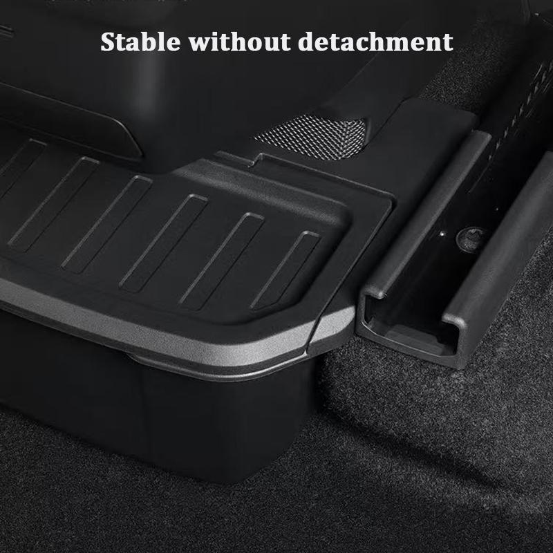 Armrest Rear Storage Box For Tesla Model YL 6-Seats 2026 TPE Center Console Under Air Vent Storage Case Trash Can Organizer Tray