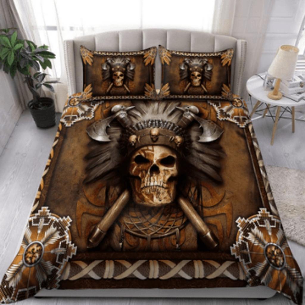 Colorful Skull 3D All Over Printed Bedding Set Bedding Set Cover Duvet Cover Set