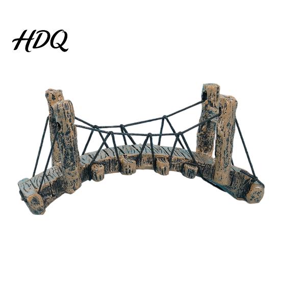 Non-Toxic Fish Accessories Aquarium Bridge Ornament Arch Miniature Tank Decor DIY Garden Mini Model for Terrarium Fairy Aquatic Life Safe Ornament