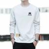 Men's Fleece-Lined Thickened Casual Loose Long Sleeve Warm Base Layer for Autumn and Winter