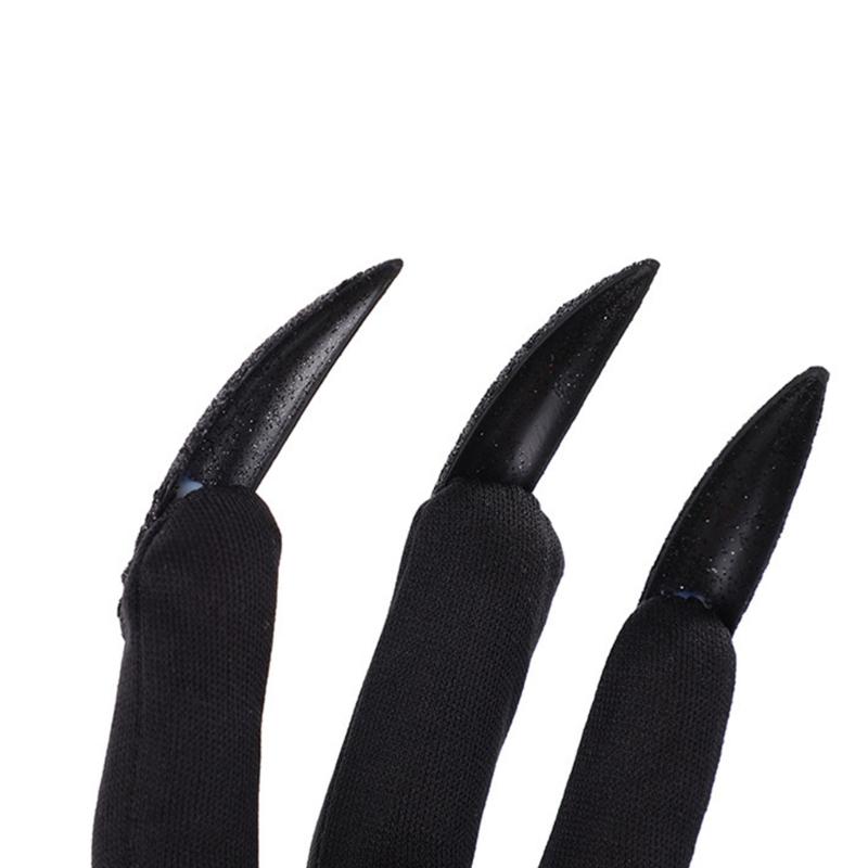 Scary Fingernails Claw Gloves with Shining Long Nails Party Decorations Props