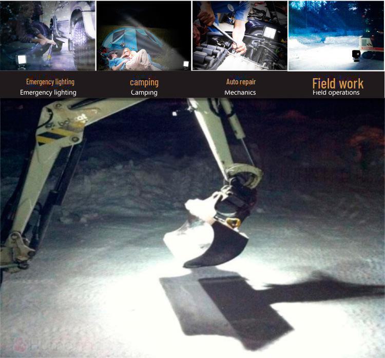 2-Inch 10W Round LED Spotlight: 12V Headlight, Roof Light, DRL, Reversing, and Fog Light for Cars and Trucks