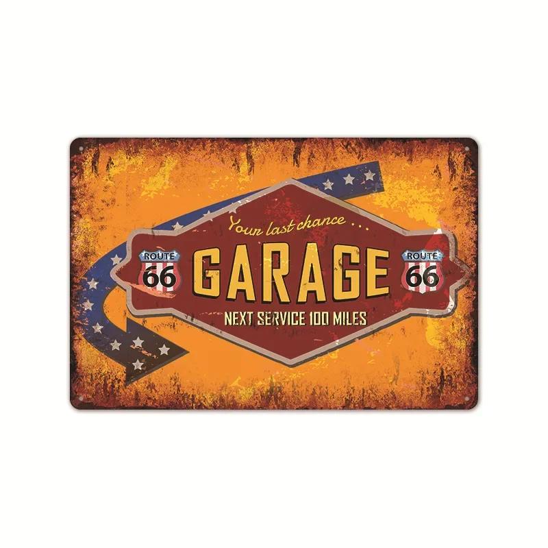 Garage Car Signs Vintage Metal Tin Sign Decor Repairing Car Tools Decorative Wall Plate Iron Crafts Tinplate Poster Rust Plaq