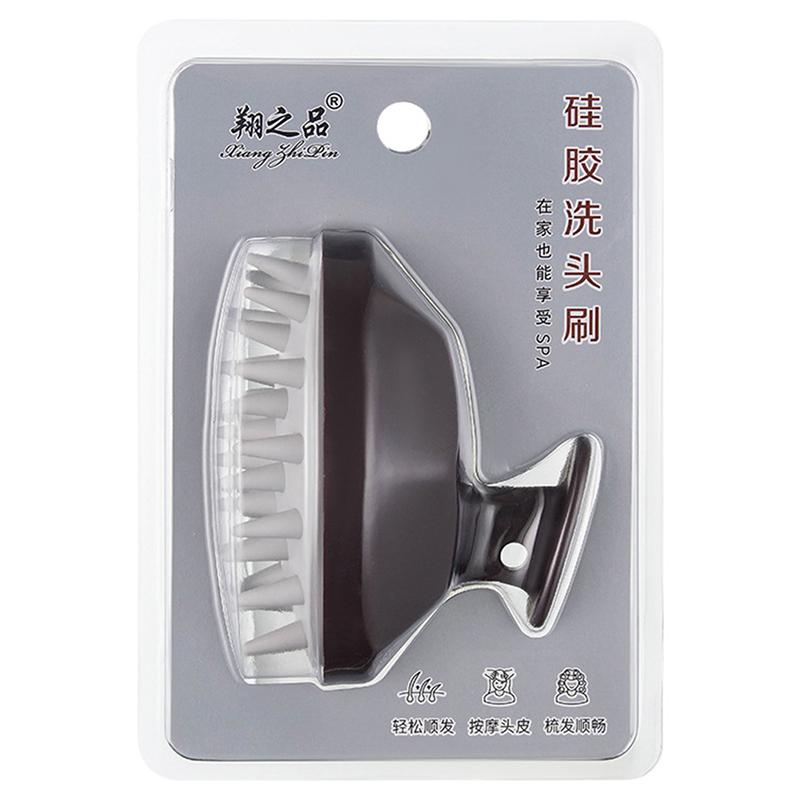 Silicone Head Body Scalp Massage Brush Shampoo Brush Hair Washing Shower Brush