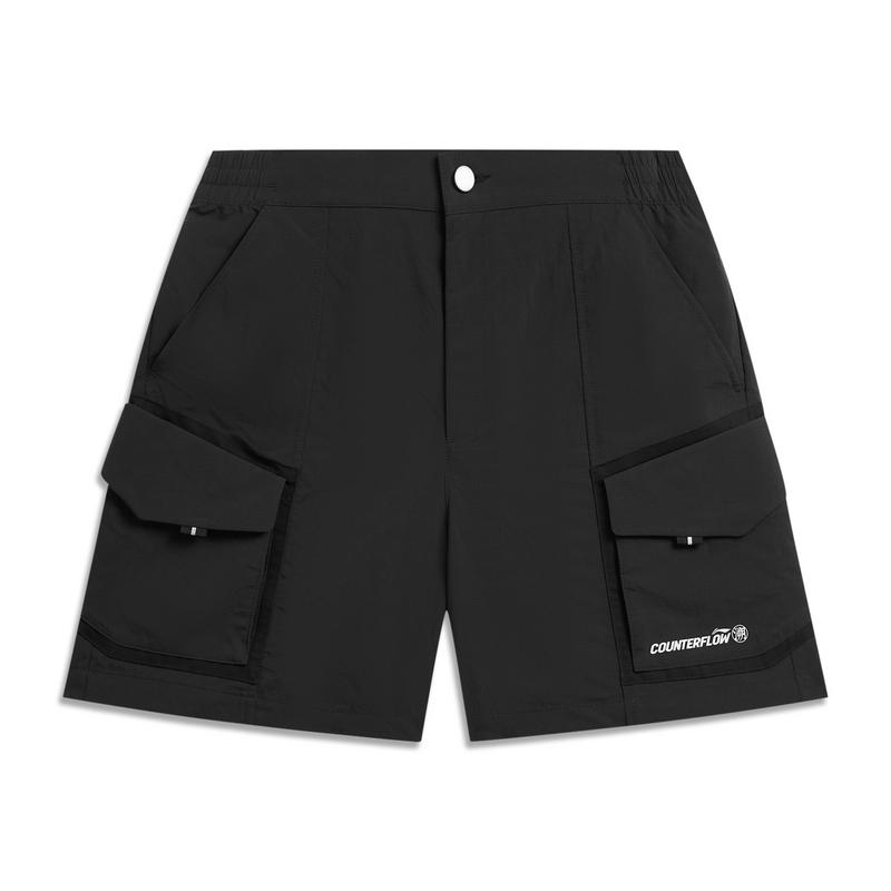 

Li Ning Outdoor CF Светоотражающие Ледяное Ощущение Комфортные Водонепроницаемые Спортивные Шорты с Множеством Карманов Женские Шорты Черные AKSW022-3 XS