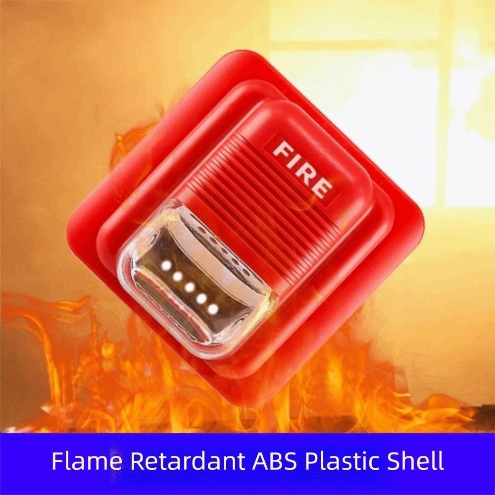 Strobe Light Wireless Fire Alarm Horn Alert Strobe Sounder Sound & Light Alarm  Office Environment