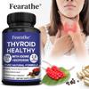 Fearathe Thyroid Wellness Complex Supplements with Iodine, B12, Selenium, L-Tyrosine, Ashwagandha, Schisandra, Bladderwrack, Kelp, 120 Caps