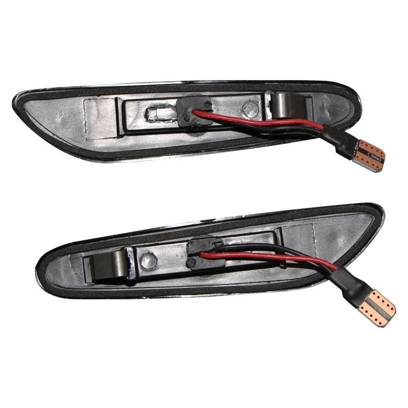 1 Pair Dynamic Flowing LED Turn Signal Side Marker Light Blinker For BMW E60 E61 E90 E91 E87 E81 E83 E84 E88 E92 E93 E82 E46