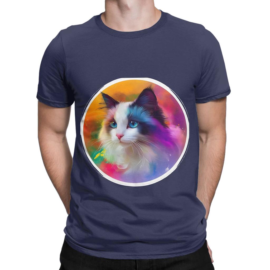 Ragdoll Cute Poster Novelty 100 Cotton TShirt Ragdoll Tees Tops For Unisex