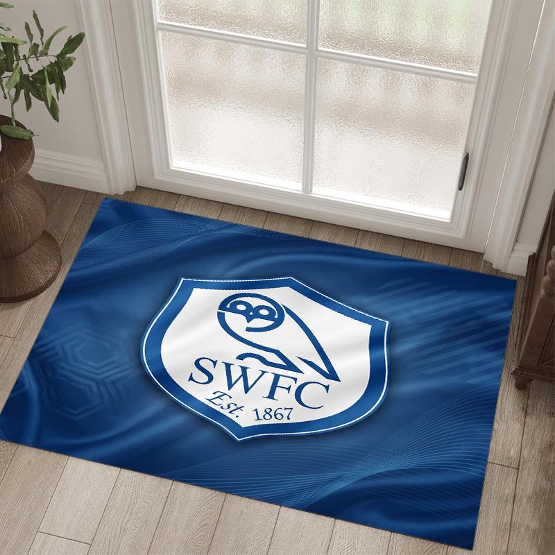 Design Sheffield Wednesday Tappeto in Velluto di Cristallo Accogliente Non?Tappeto Stampato Antiscivolo per Camera da Letto Soggiorno Ingresso