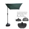 Yushiyi Outdoor Wall-Leaning Half Sun Umbrella