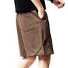 High-end American sports heavy-duty splicing knitted shorts for men's summer new loose straight five-point casual pants for men