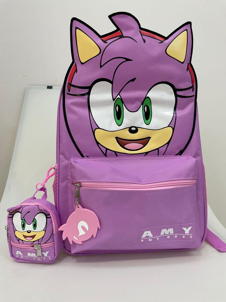 Sonic Cartoon Backpack for Elementary & Middle School Students – Unisex Hedgehog Design Mother-Child Bag