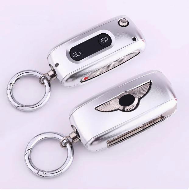 Aluminiowa stopowa osłona etui na kluczyk samochodowy Pasuje do Bentley Mulsanne Continental Flying Spur GT Składane etui na kluczyk