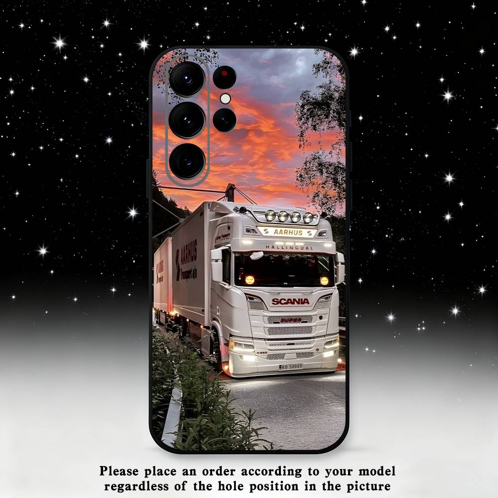 S-SCANIA Trucks SA-AB Phone Case For Samsung S25,S24,S21,S22,S23,S30,Ultra,S20,Plus,Fe,Lite,Note,10 Black Soft Shell