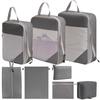7-Piece Travel Compression Organizer Set for Clothes, Shoes, and Cosmetics