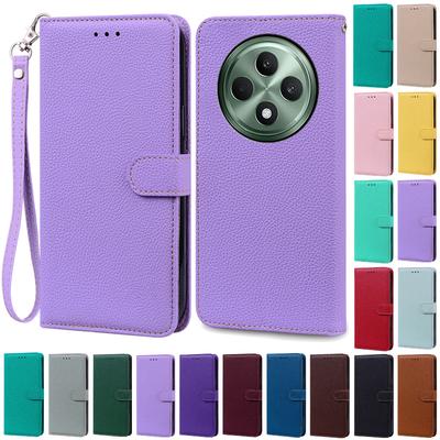 Etui portfelowe ze skóry z klapką dla Oppo Reno 12 FS 5G dla Oppo Reno 12F Etui Reno 12FS 12 F Reno12F Reno12 Fs Etui na telefon Fundas