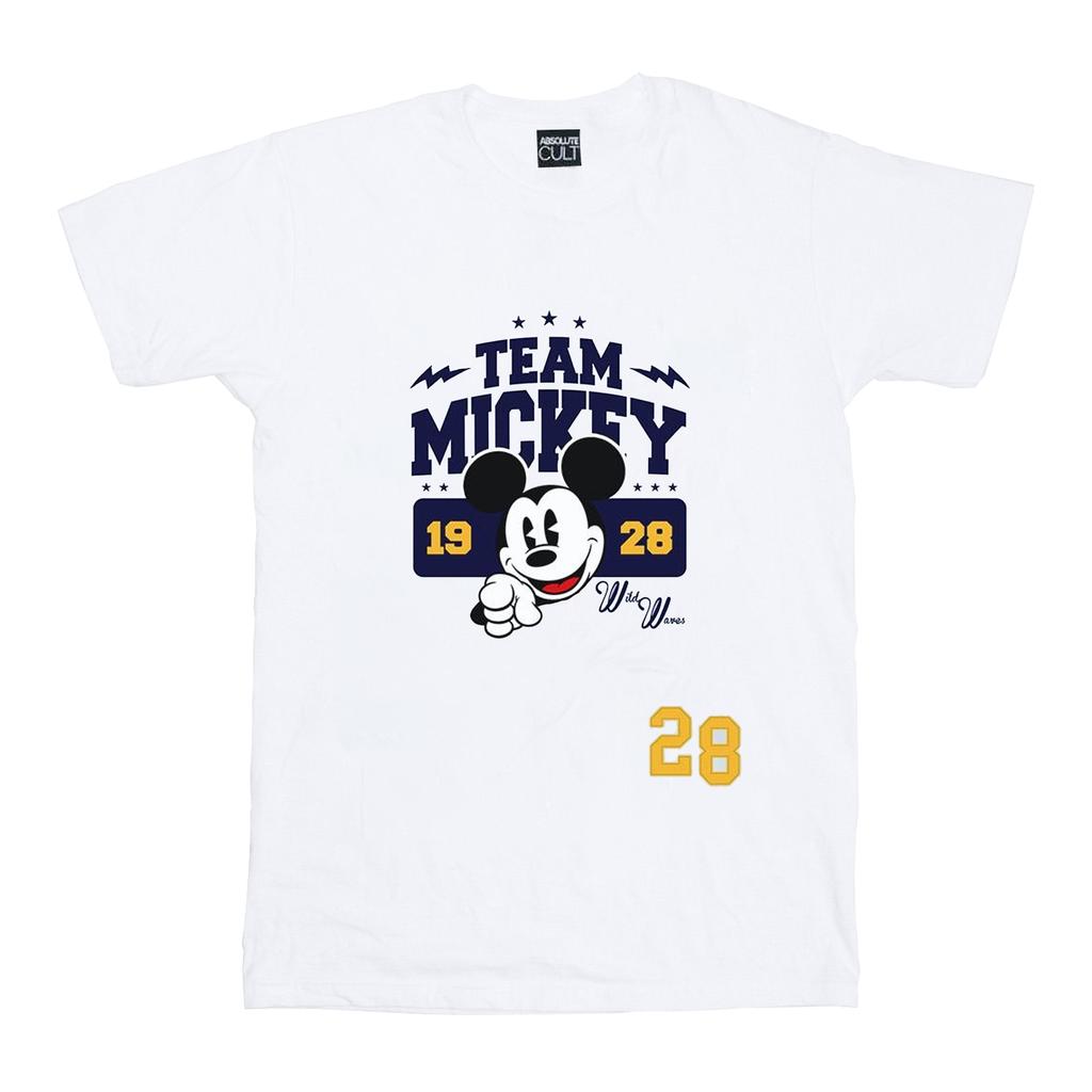Disney Mens Mickey Mouse Team Mickey T-Shirt