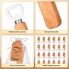 Stainless Steel Beer Bottle Opener With Wooden Handle Wedding Gifts For Guests Kitchen Bar Tools Promotion Gift With 24 Pcs
