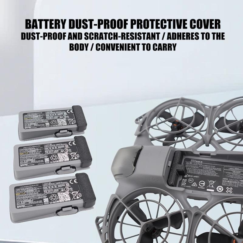 Dust Proof Protective Cover for Drones Batteries Plastic Easy Snap On Installation for 2 Outdoor Photography