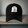 Ghost Drinking Coffee Baseball Cap Polyester Casual Adjustable Summer Sports Hat