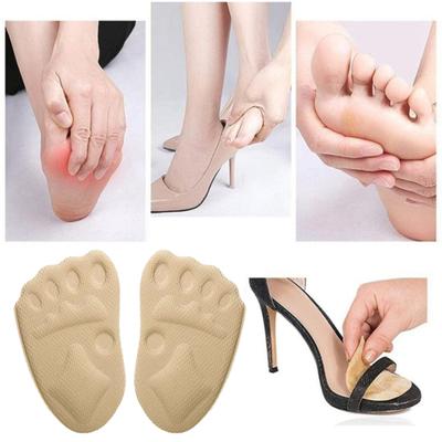 Fußpolster für Damen Herren Flexibel Atmungsaktiv Einlegesohlen Ergonomische Fußstütze für High Heels Sneaker Sandalen