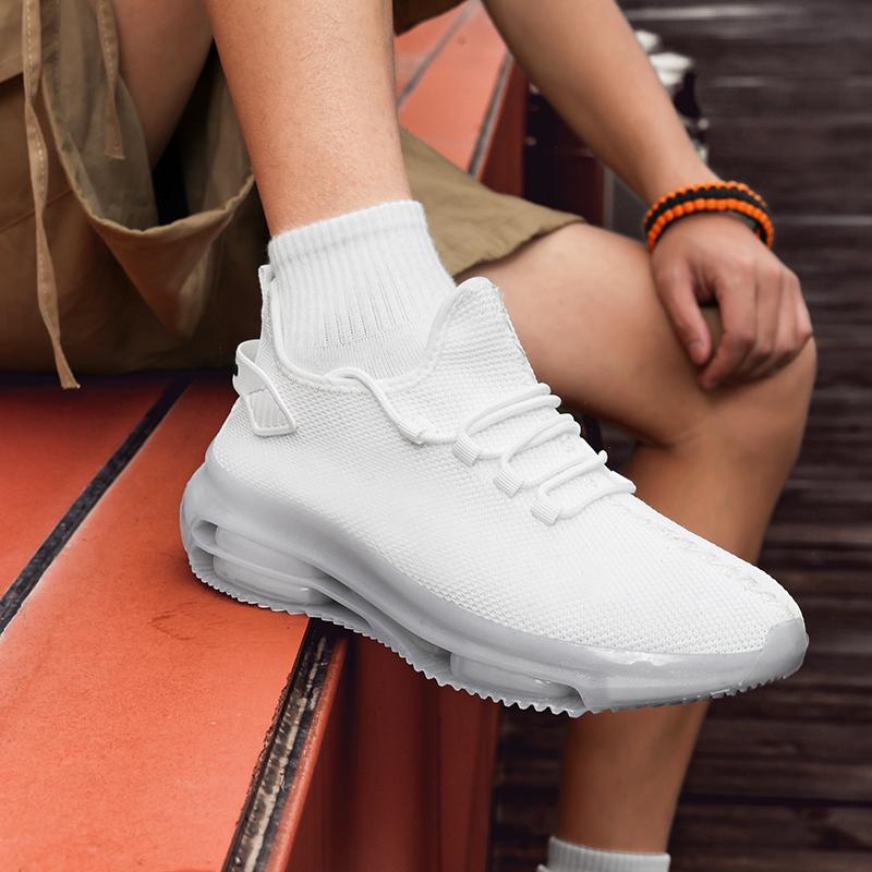 Fashion New Mesh Sneaker Men's Fashion Thick Bottom Comfortable Training Anti Slip Wear Resistant Running Lace Casual Sports Shoes