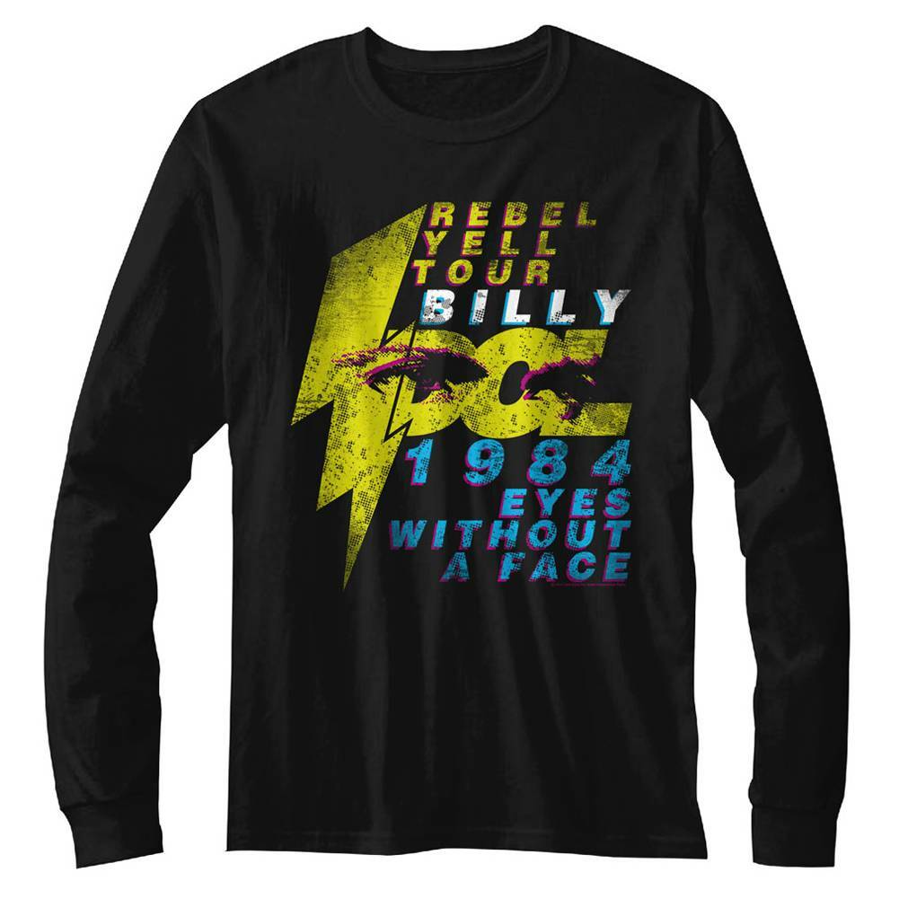 Billy Idol Eyeballs Black Adult T-Shirt XXXL