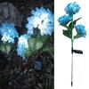 Fairy Hydrangea Light, LED Solar Powered Outdoor Garden Stake Lights  Artificial Hydrangea Flower Light for Path Yard Walkway Patio