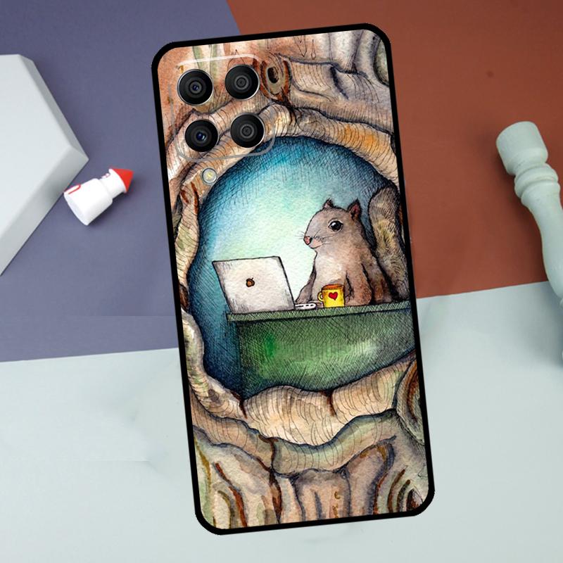 Cartoon Squirrel For Samsung Galaxy M14 M34 M54 M15 M35 M55 M13 M23 M33 M53 M31 M51 M20 M12 M52 M06 M16 Case