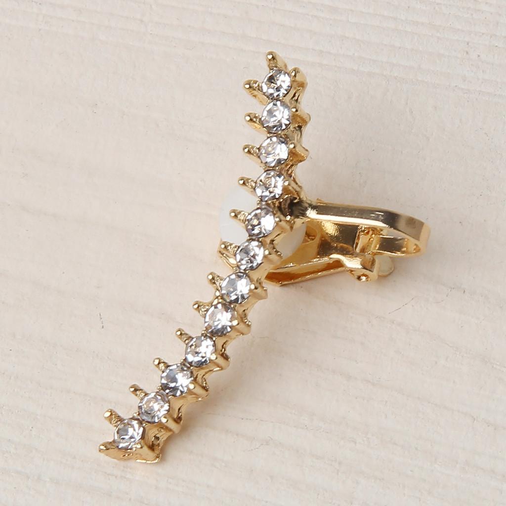 Clips Contemporary Ear With Water Diamonds For Gift Giving And Events Social